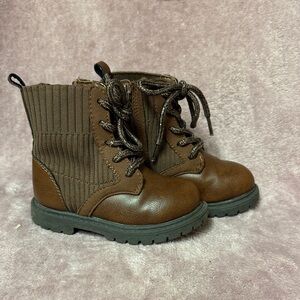 Carter's Kids Brown Lace-Up Boots